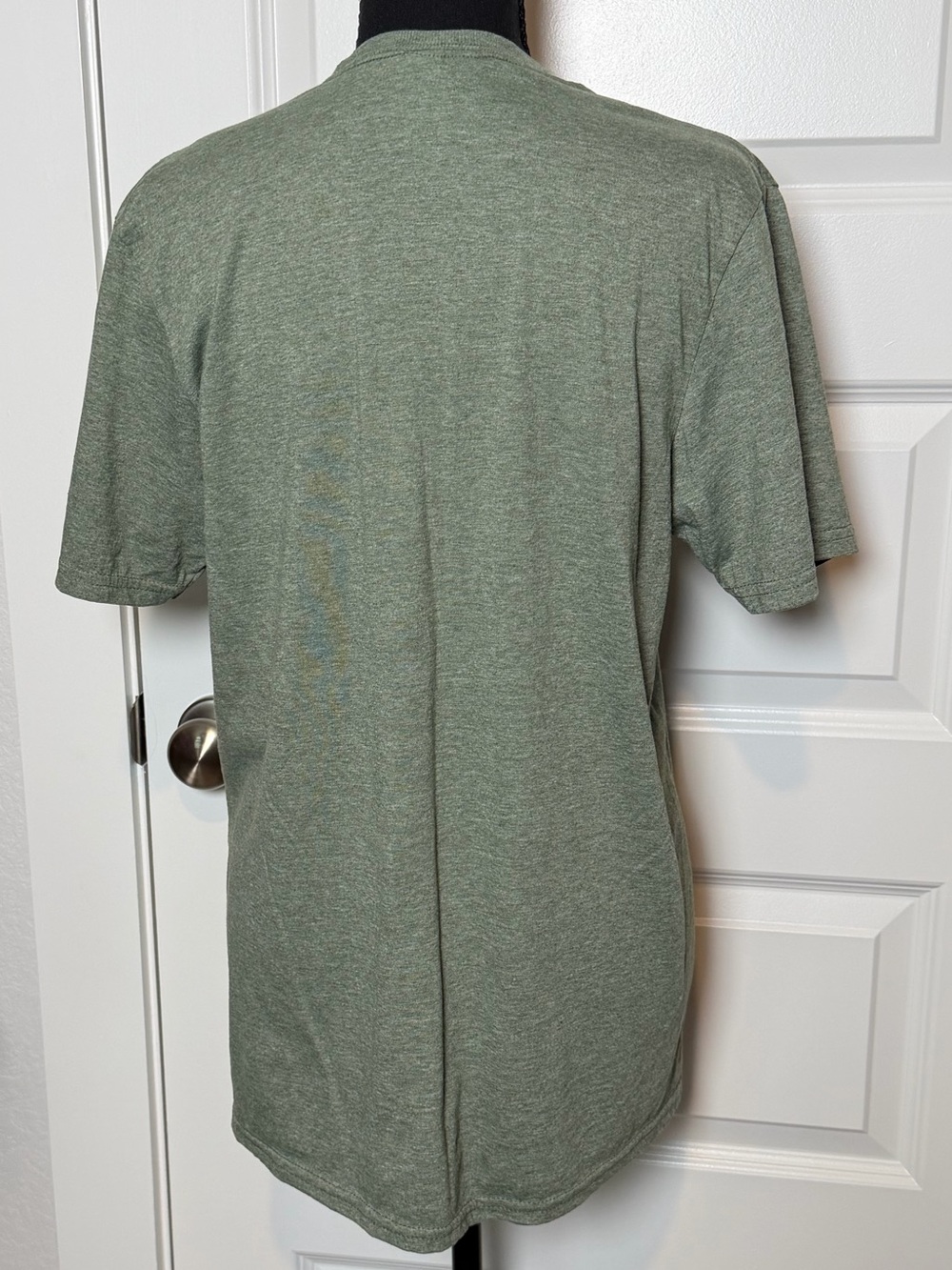 Gildan Softstyle Fall Gnome Graphic T-Shirt | Olive Green | Size Medium - Picture 2 of 6